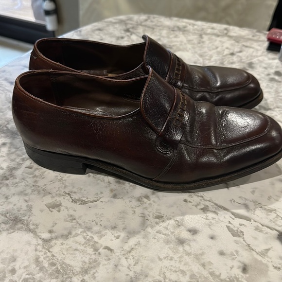 Florsheim Men's Brown Dress Casual Shoes Leather Slip On Loafer 10-10.5 D - Picture 2 of 10